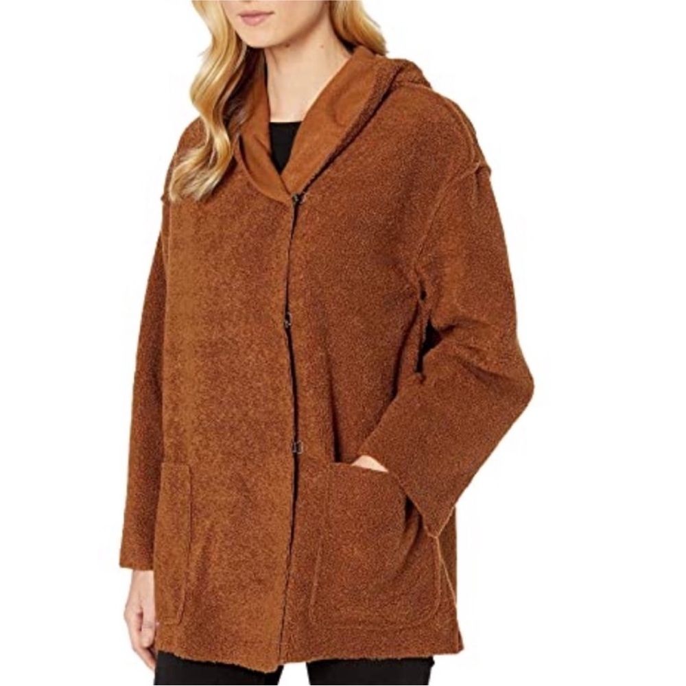 Max Studio Brown Teddy Jacket